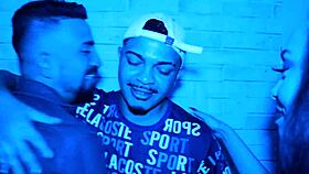 LATINA WIFE CUMS ON HUSBAND'S FRIEND AT CLUB!