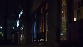 lvory white strips public on the strip with clothes ripped off