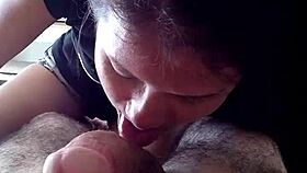 Eating her ass and cumming on tits. Brazilian amateur fucks hard.