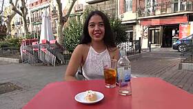 Ruth shows her teen body in public and gets a blowjob 😏