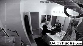 tiny blows her client and gets cum all over her face 😍