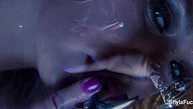 shyla stylez explores her fetish interests with smoking and more