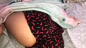 waking up the sexy teen couple with a hard cock in the morning