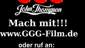 Euro slut feels overwhelming pleasure jumping on table for drilling by loaded cocks.