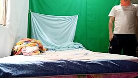 My stepfather is shopping, come let's have a sleepover with masks and get dirty in real homemade porn.