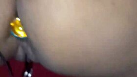 Brazilian amateurs experiment with BDSM oral and small tits