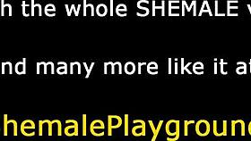 Η tranny που κάνει πίσινγκ εκσπερματώνει σε solo δράση