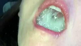 cum dripping down her body in slow sensual streams