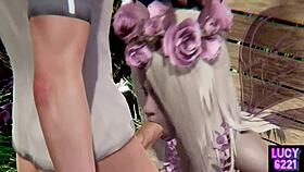 Little flower fairy requests assistance in the forest