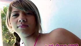 Teen Bree Rubbing Her Tight Pussy Outdoors