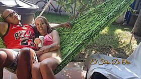 i had a wild party with latinas and redheads, and we all fucked on the water tank. fada mel and alex lima were there!