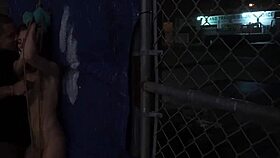 anya picks up teen girl for rough outdoor bondage and creampie in public