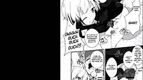 anime girl kicks guy in balls until he passes out