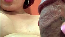 Mona Vela casually PLAYS with her HUGE COCK in pantyhose