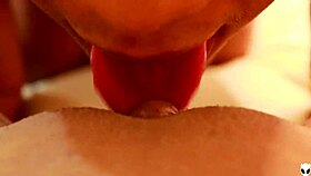 Close-up pussy licking big clit to orgasm in POV Khalessi 69 😍