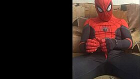 gay spiderman solo spandex suit