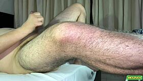 Amateur solo masturbation leads to intense cum orgasm