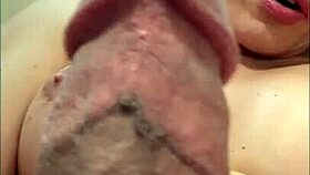 Mona Vela casually PLAYS with her HUGE COCK in pantyhose