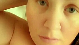 Looloveloo takes a cum shower while bathing in the shower