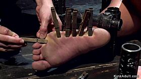 Huge Ass Slave Endures Rough BDSM Toying and Deepthroat Gagging