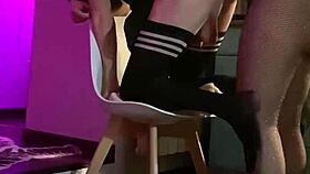 amateur she fucked him in the kitchen playing with his ass masturbating his hole