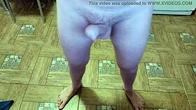 In The Living Room, A Cute Teen Hunk Gets A MASSAGE Leading To ORGASM.