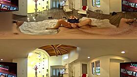 blonde milf shows the way in vr