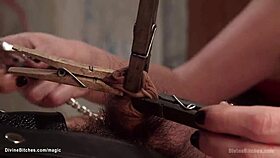 Femdom Brutally Fucks Face of Bound Man in Kinky Play