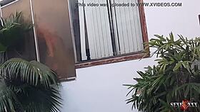 Brazilian soccer player caught fucking a latina prostitute - what a cock!