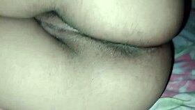 Fucking hard the hot young bitch from side and doggy as she moans on my cock.