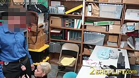 does the officer really make arie take his cock with a leash?