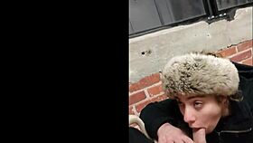 college blonde loses bet and sucks off young dude in public