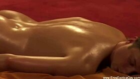 partner enjoys erotic touch massage