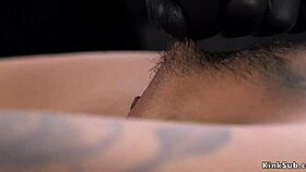 Alt blonde captured in bizarre bondage fun. 😈🔗