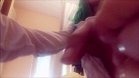 My step sister undergoes therapy while in her uniform