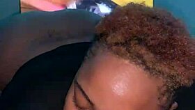 I licked that big ebony cock in our threesome, and it tasted just like strawberries, oh god.