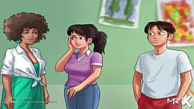 summertimesaga - mommy creampie in hentai game