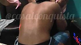 Old Couple In Voyeur Cuckold Scene Where Wife Makes Him Eat Her Pussy Before Facial