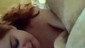 Amateur blowjob unfolds in homemade setting, sucking just right.