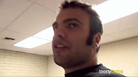 wet cunt in garage misses sex and gets pounded by huge cock