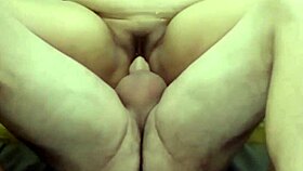 RIDING MY HUSBAND IN COWGIRL POSITION FOR A CREAMPIE.