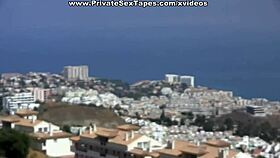 My girlfriend slut do bj in cable car.