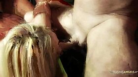 Amazing babes in stockings give blowjobs and ride cocks in mmf group hardcore