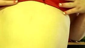 Petite girl in white crop top gets her big natural tits groped by eager hands, exclusive for membership subscribers only.