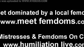 you'll be my personal sissy sex slave, humiliated in crossdressing and femdom bondage.