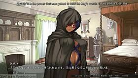 Busty princess under hypnosis in visual novel 😍