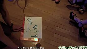 Dude, this Euro college teen 18+ Xmas orgy is sticky hot!