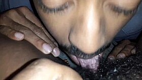 Hairy Chocolate Pussy Gets Licked In Oral Fun