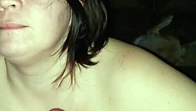 Blowjob delivered by experienced redhead cougar in intimate setting