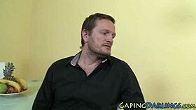 High definition stockings and facial scene